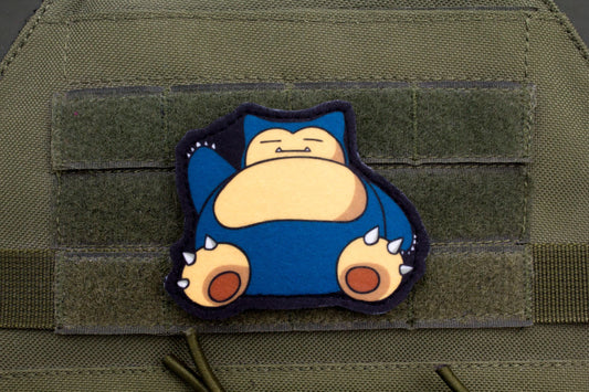 Snorlax Pokemon hook and loop anime patch
