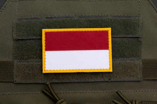 Monaco flag hook and loop patch
