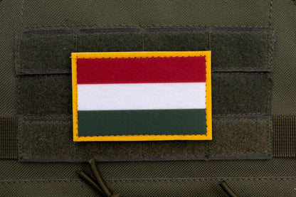 Hungary flag hook and loop patch Magyarország zászlaja