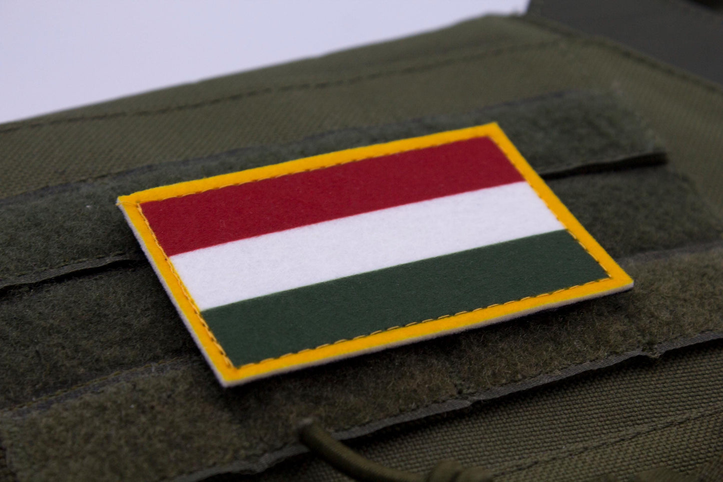 Hungary flag hook and loop patch Magyarország zászlaja