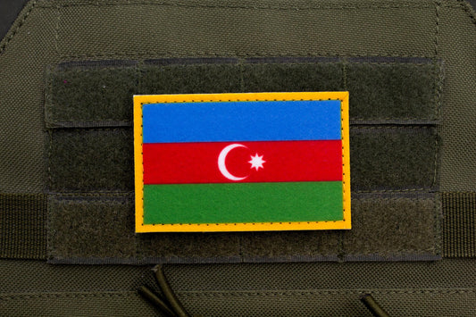 Azerbaijan flag hook and loop patch Azərbaycan bayrağı