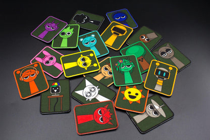 Sprunki hook and loop patches