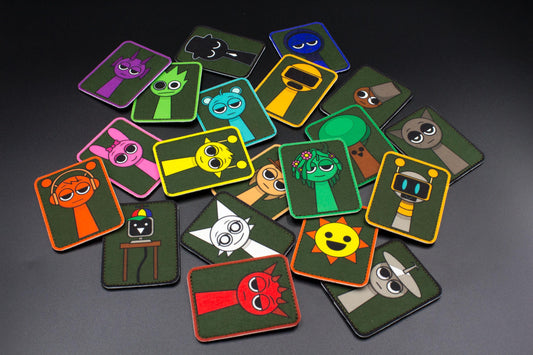 Sprunki hook and loop patches